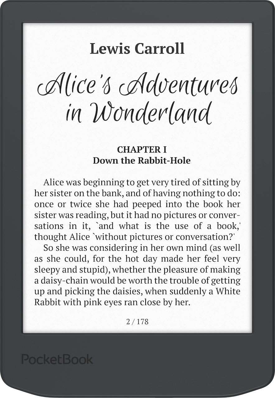PocketBook Verse Lite – 6" E-Ink Carta Touchscreen eReader with Frontlight | Eye-Friendly, Glare-Free Display | Wi-Fi | Supports 25 Formats incl. DRM | Compact & Lightweight - Image 3
