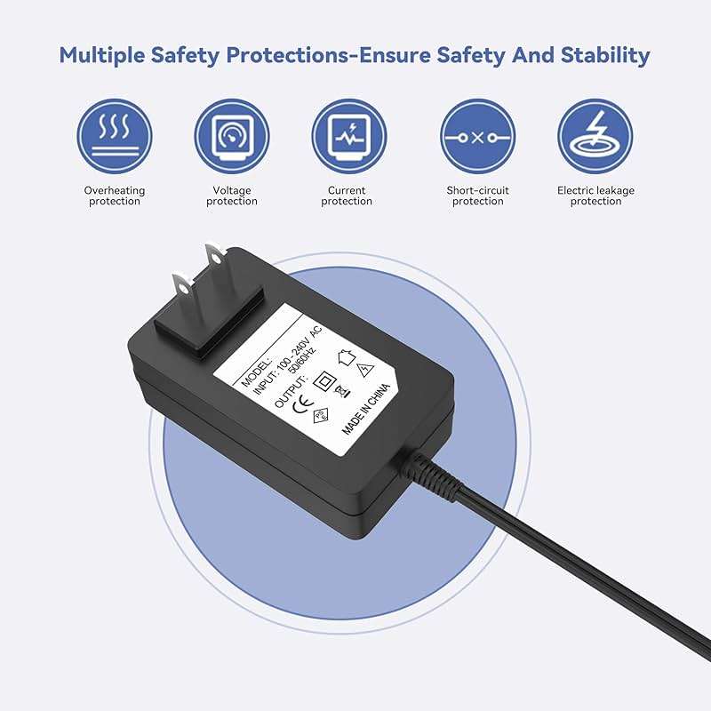XHJTWOPY 16.8V AC/DC Adapter for Gladwell Coaster GEM-CSTR-1400 and Glider Mops DC 14.4V Li-ion Battery 60W Cordless Electric Mop 3 in 1 Spinner Scrubber Floor Cleaner Power Supply Charger - Image 3