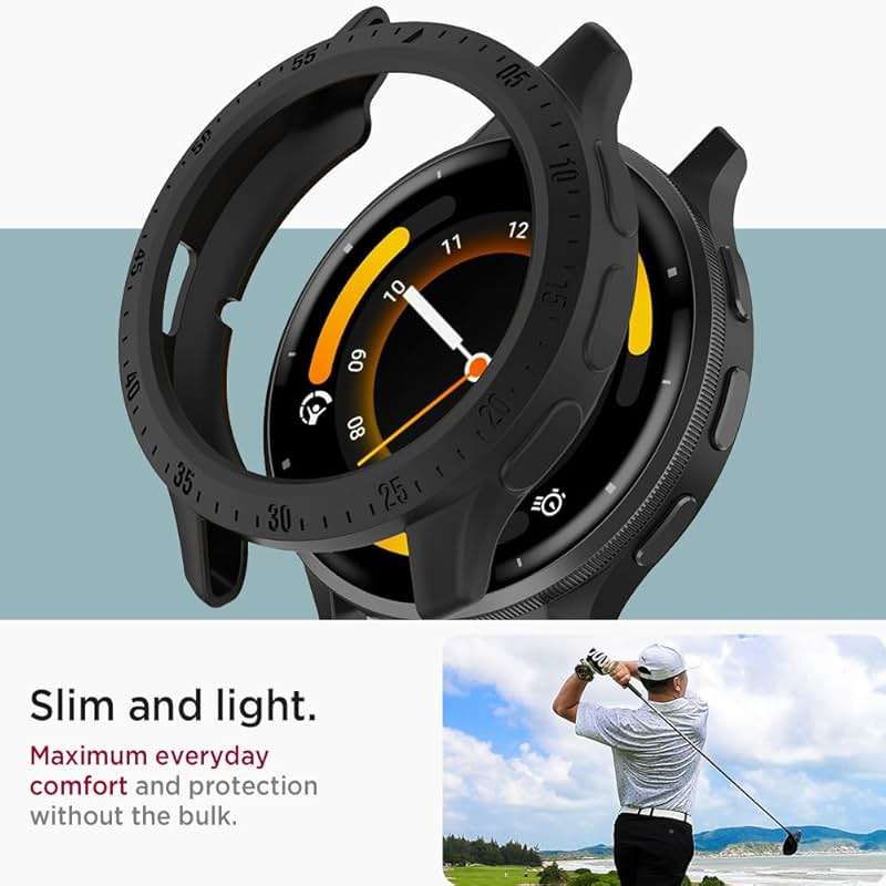 Miimall Slim Case Compatible for Garmin Venu 3S Cover for Women Men, Shockproof, Anti-Bump, Replacement Watch Shell Protective Case Frame Soft Flexible TPU Bumper for Venu 3S 41mm(Black) - Image 6