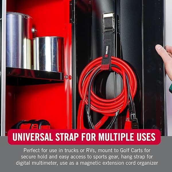 VELCRO Brand Heavy Duty Magnetic Storage Strap, Magnetic Hooks with Straps, Holds 15lbs, These Small Gifts for Men Simplify Storage on Any Metal Surface and Organize Tools and Cords Instantly - Image 8