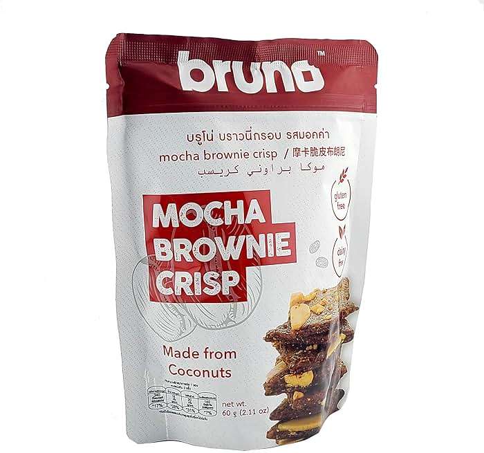 Bruno Mocha Brownie Crisp, Gluten Free and Dairy Free, Coconut Based, 2.11 oz (Pack of 2) - Image 6