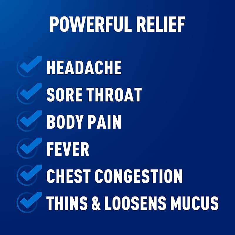 Mucinex Rapid Clear Maximum Strength Cold Medicine & Expectorant, Fever, Pain, Headache, & Excess Mucus Relief with Acetaminophen & Guaifenesin, Rapid Release Caplets for Adults, 20 Count - Image 2