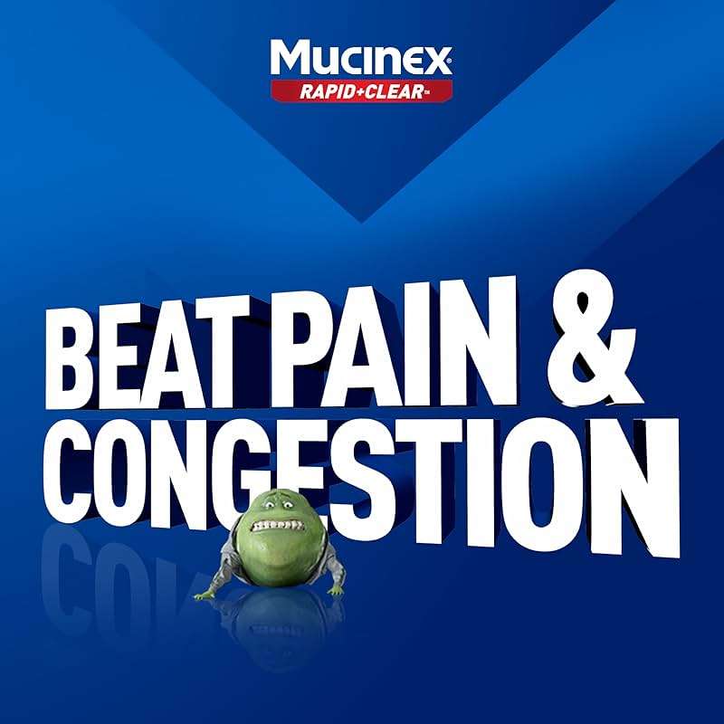 Mucinex Rapid Clear Maximum Strength Cold Medicine & Expectorant, Fever, Pain, Headache, & Excess Mucus Relief with Acetaminophen & Guaifenesin, Rapid Release Caplets for Adults, 20 Count - Image 6