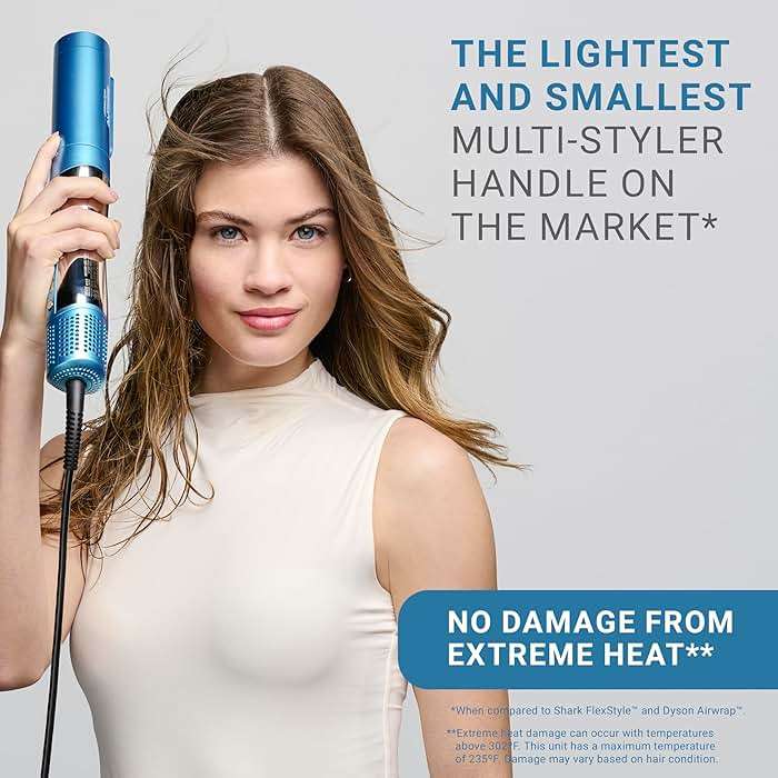 BaBylissPRO StyleSwitch Ionic Multi-Styler, Air Styler and Hair Dryer, Lightweight Hot Air Brush with 5 Attachments, Automatic Dual Voltage - Image 3
