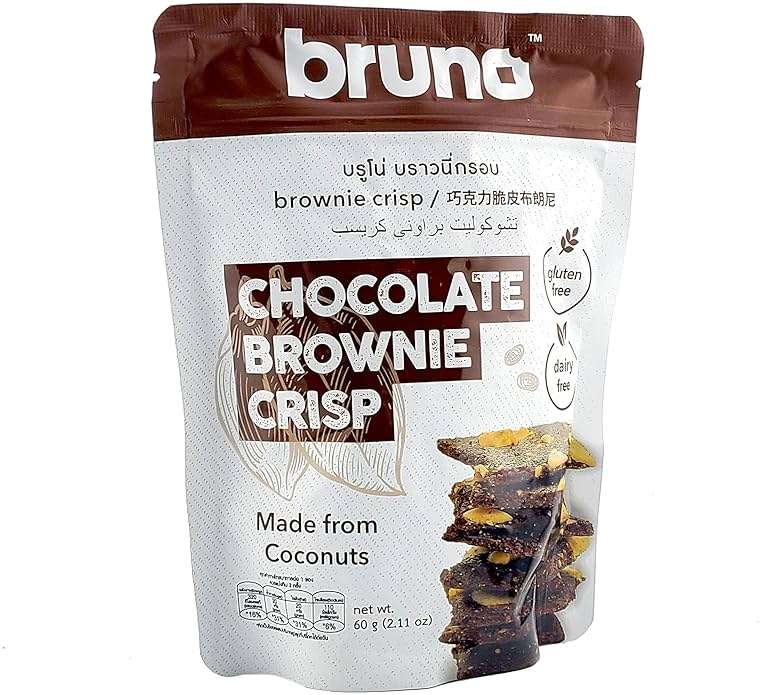 Bruno Chocolate Brownie Crisp, Gluten Free and Dairy Free, Coconut Based, 2.11 oz (Pack of 2) - Image 5