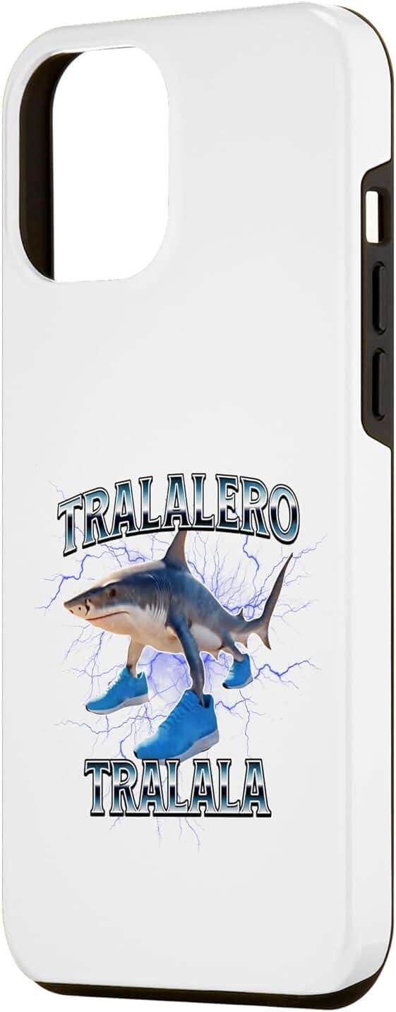 Tralalero Tralala Bootleg Brainrot Italian Brainrot Meme Case for iPhone 12 Pro Max - Image 2