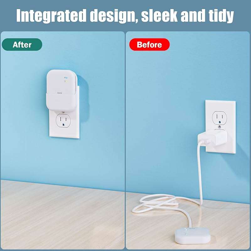 Outlet Wall Mount for Blink Sync Module XR, 2-in-1 Charging Station(Mount & Charger) - Space-Saving Bracket for Blink Security Camera, Easy Installation & Flexible Placement - Image 4