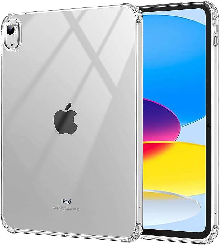 Blosomeet Clear Case for iPad A16 11th Generation 2025 11" & iPad 10th Generation 2022 10.9" w/Shockproof Shell, Slim Lightweight Soft TPU Transparent Back Protective Cover for iPad 10th/11th Gen - Image 1