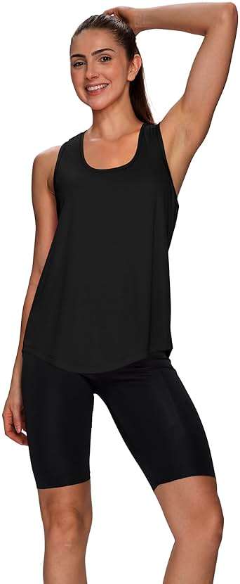 WIHOLL Workout Tops for Women Summer Athletic Tank Tops Sleeveless Shirts Beach Lightweight Gym Clothes - Image 4
