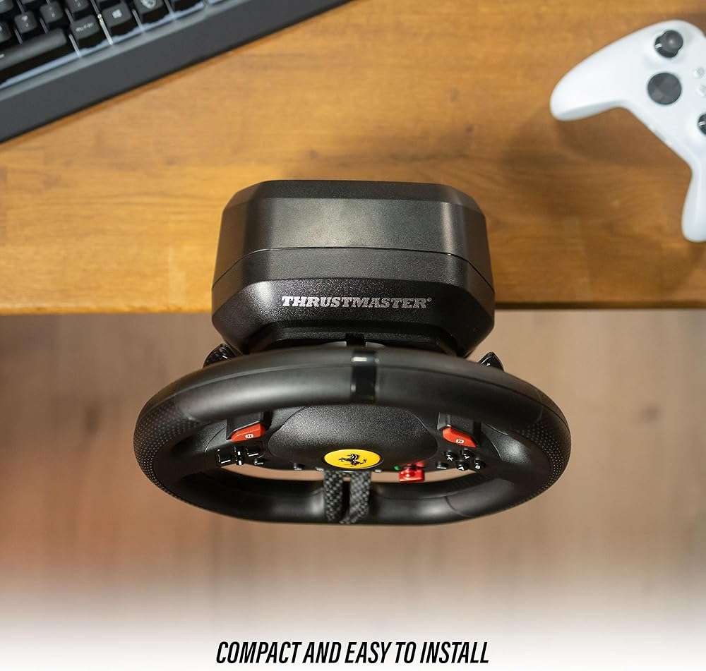 Thrustmaster T98 Racing Wheel and Pedal Set for Xbox Series X|S and PC – Officially Licensed by Ferrari, Gaming Steering Wheel, Driving Wheel Set - Image 5