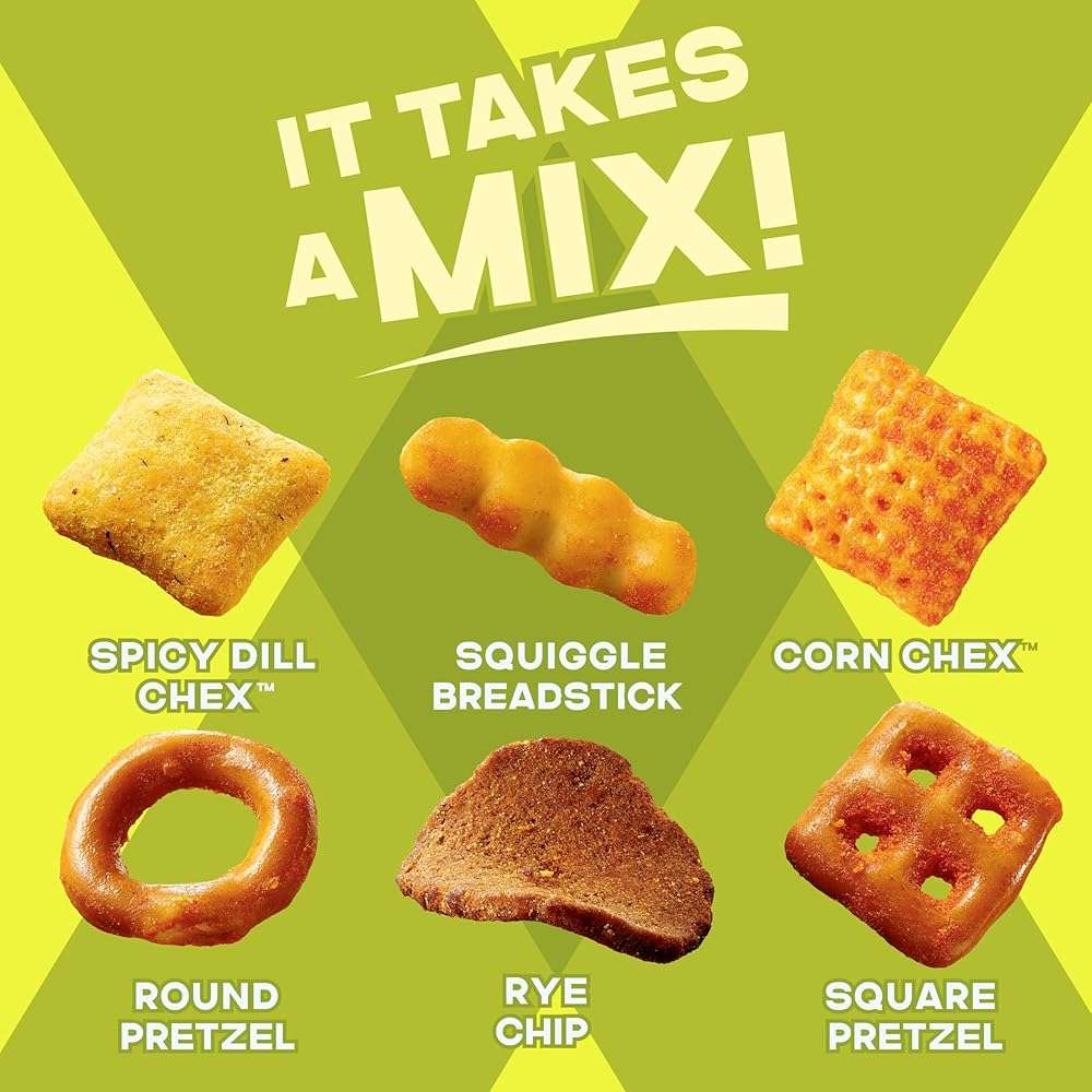 Chex Mix Spicy Dill Snack Mix, Savory Snack Bag, Family Size, 13.5 oz - Image 5