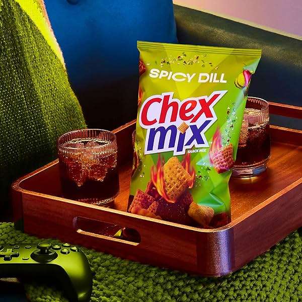 Chex Mix Spicy Dill Snack Mix, Savory Snack Bag, Family Size, 13.5 oz - Image 6