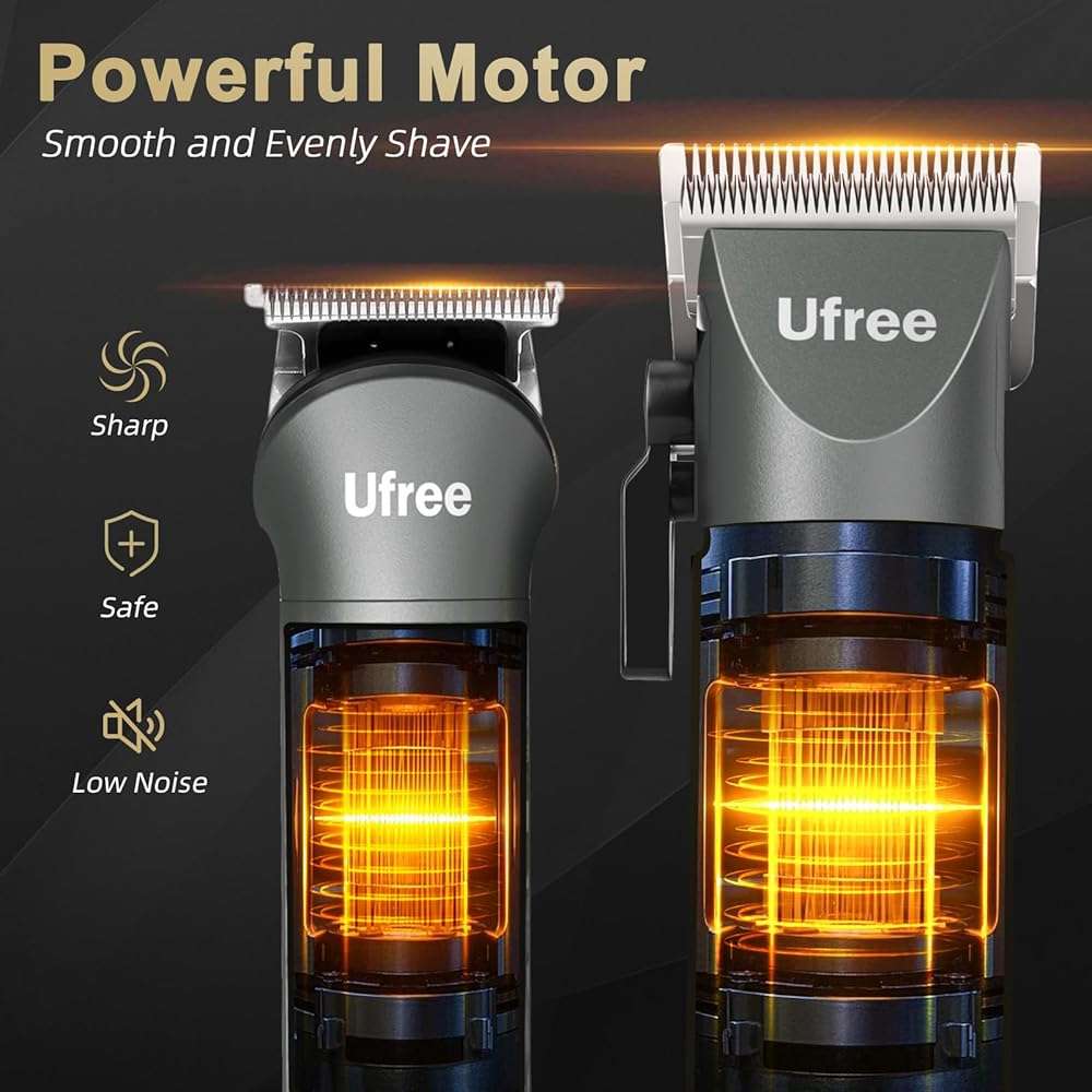 Ufree Beard Trimmer for Men with Hair Clipper, Professional Hair Clippers for Men and Hair Trimmers, Cordless Electric Razor Mens Grooming Kit for Nose, Face, Ear, Body, Gifts for Men Husband Father - Image 5