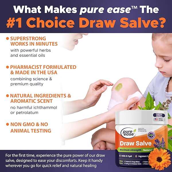 Pure Ease Drawing Salve Ointment 2oz - Image 4