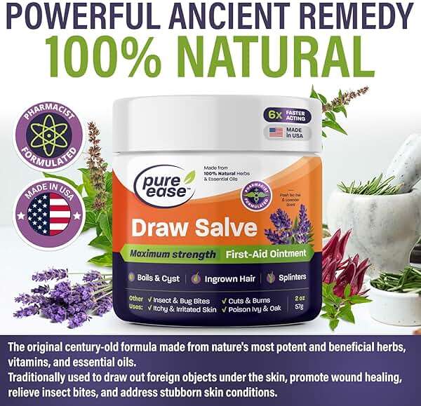 Pure Ease Drawing Salve Ointment 2oz - Image 5