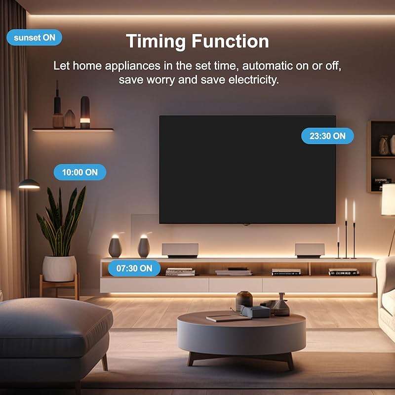 wooaismart Smart Plug, WiFi Plugs Work with Alexa & Google Assistant, Smart Outlet with Timer & Group Controller, WiFi Outlet for Home, No Hub Required, ETL & FCC Certified, 2.4GHz WiFi, 16A, 2 Pack - Image 7
