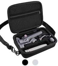 co2CREA Osmo Mobile 8/7P/7 Gimbal Stabilizer Hard Case - Waterproof Travel Storage Box with Custom Foam Insert & Mesh Pocket for DJI OM Mobile 7P Smartphone Gimbal, Accessories, Cables (Black Case) - Image 10