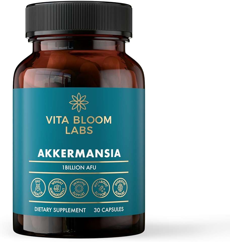 Vita Bloom Labs Akkermansia Probiotic Supplement - Promotes Digestive Comfort, Gut Lining & Microbiome Support - GLP-1 & Metabolic Wellness - Active Strain, 1 Billion AFUs - 30 Capsules - Image 8