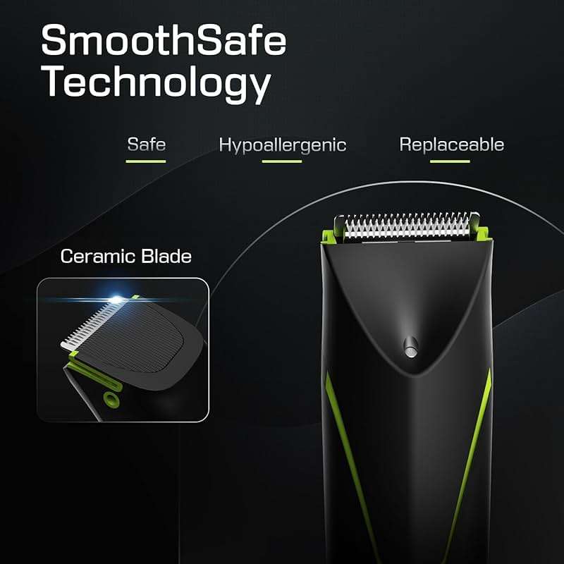 Electric Body Hair Trimmer for Men: Manscape Ball Trimmer Waterproof Pubic Hair Groomer Cordless Rechargeable Groin Shaver Replaceable Blade Wet/Dry Hygiene Razor Portable Body Grooming Travel - Image 2
