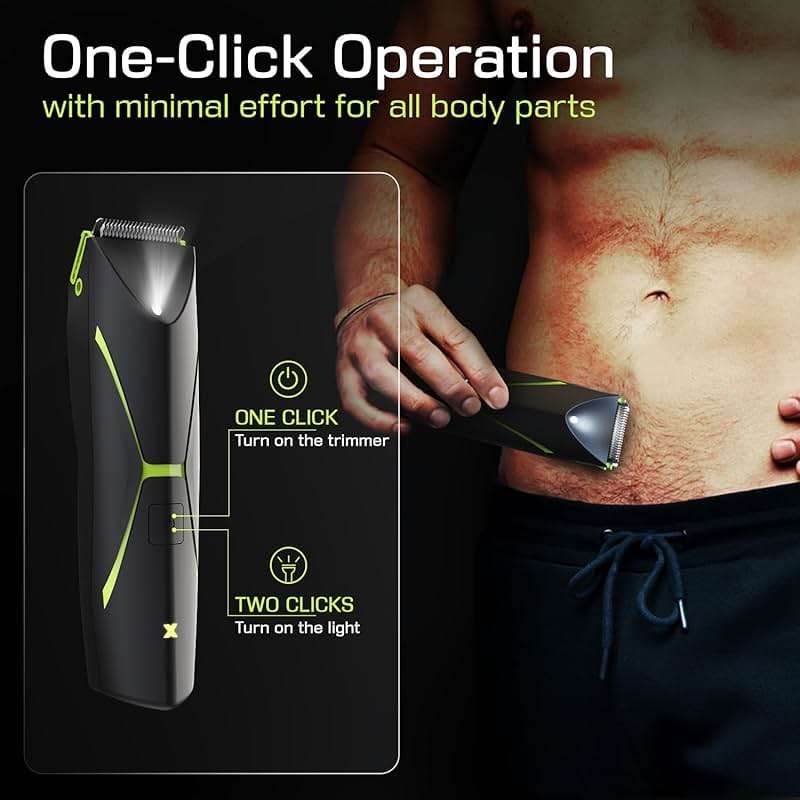 Electric Body Hair Trimmer for Men: Manscape Ball Trimmer Waterproof Pubic Hair Groomer Cordless Rechargeable Groin Shaver Replaceable Blade Wet/Dry Hygiene Razor Portable Body Grooming Travel - Image 3