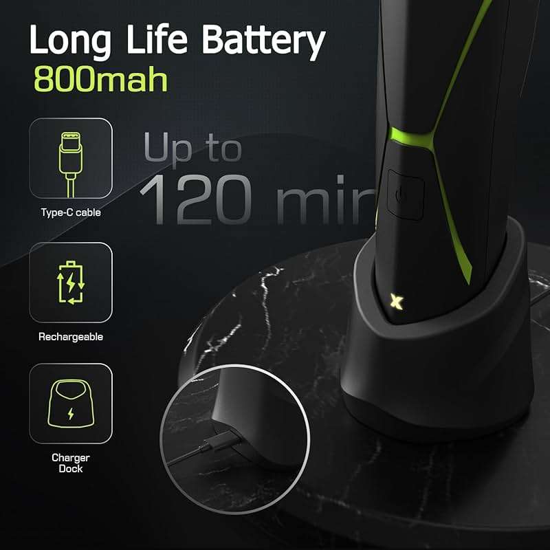 Electric Body Hair Trimmer for Men: Manscape Ball Trimmer Waterproof Pubic Hair Groomer Cordless Rechargeable Groin Shaver Replaceable Blade Wet/Dry Hygiene Razor Portable Body Grooming Travel - Image 4