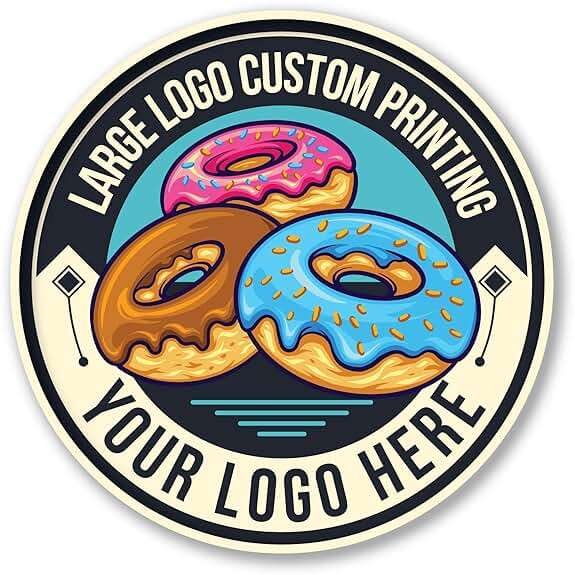 Large Custom Vinyl Decals – Full Color Personalized Sticker Decals Printing | Custom Business Logo Stickers for Windows, Stores, Walls, Doors, Cars, Trucks, Windshield, & More - Image 1