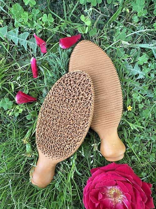 Natural Terra Cotta Pumice Stone for Feet (+Organic Cocoa) Lasts 7+ Years Callus Remover & Trimmer | Ancient Indus Valley Foot Scrubber (Divine Pumice) - Image 5