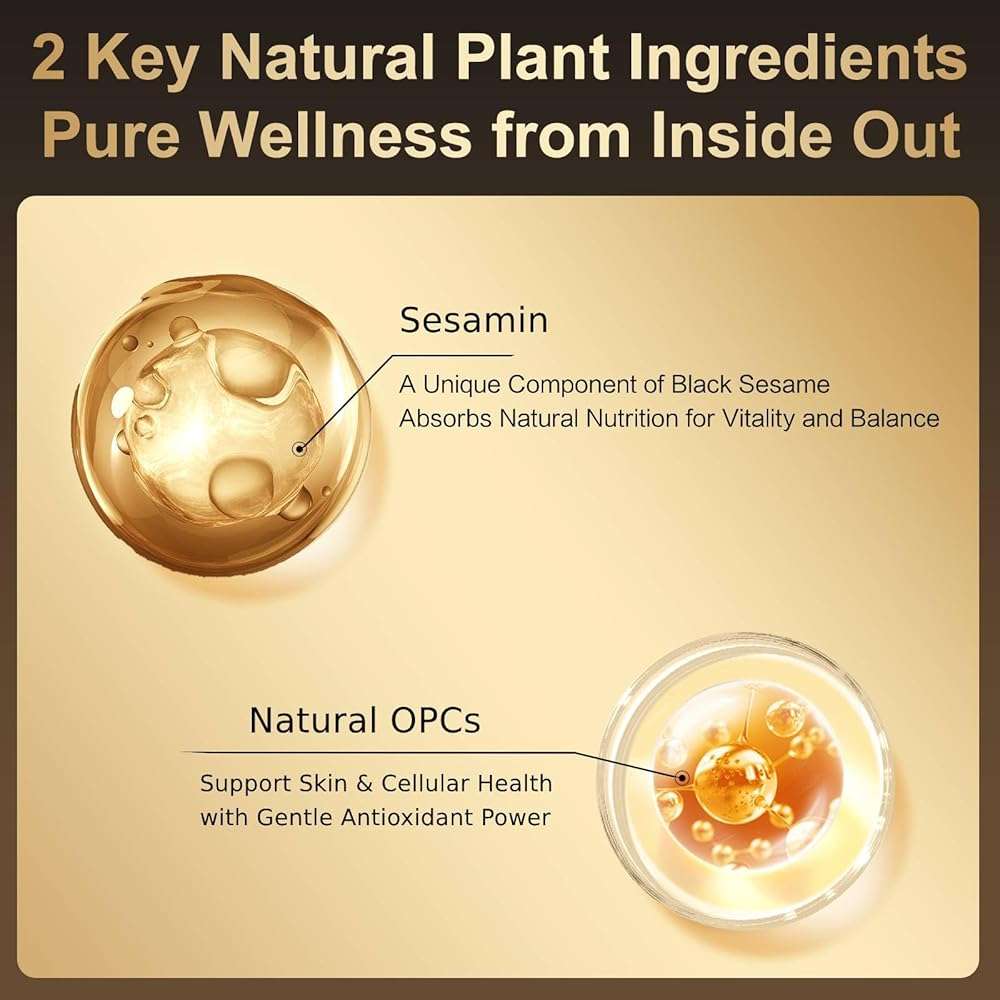 I WUGU Sugar-Free Walnut Black Soybean Sesame Meal Replacement Powder, Low GI, Smooth and Easy to Absorb, Rich in Sesamin, Non-GMO, Vegan, Zero Sugar Meal Replacement Shake, 19.25oz (546g), 五谷磨房无糖黑芝麻核桃粉 - Image 4