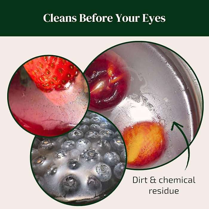 The Green Alcove Fruit and Vegetable Wash Powder - Produce Cleaner - Removes Dirt & Residue - 4.2 oz - Image 2