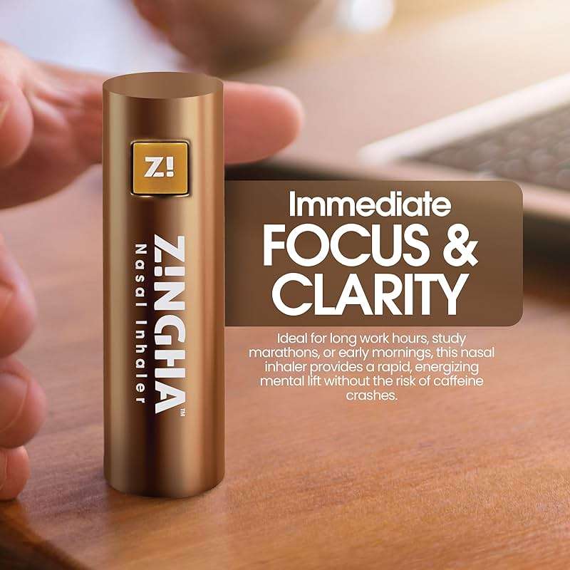 ZINGHA Coffee-Mint Aromatherapy Stick – Natural Energy, Focus & Sinus Support, Portable Wellness Inhaler (Single, Coffee Mint) - Image 2