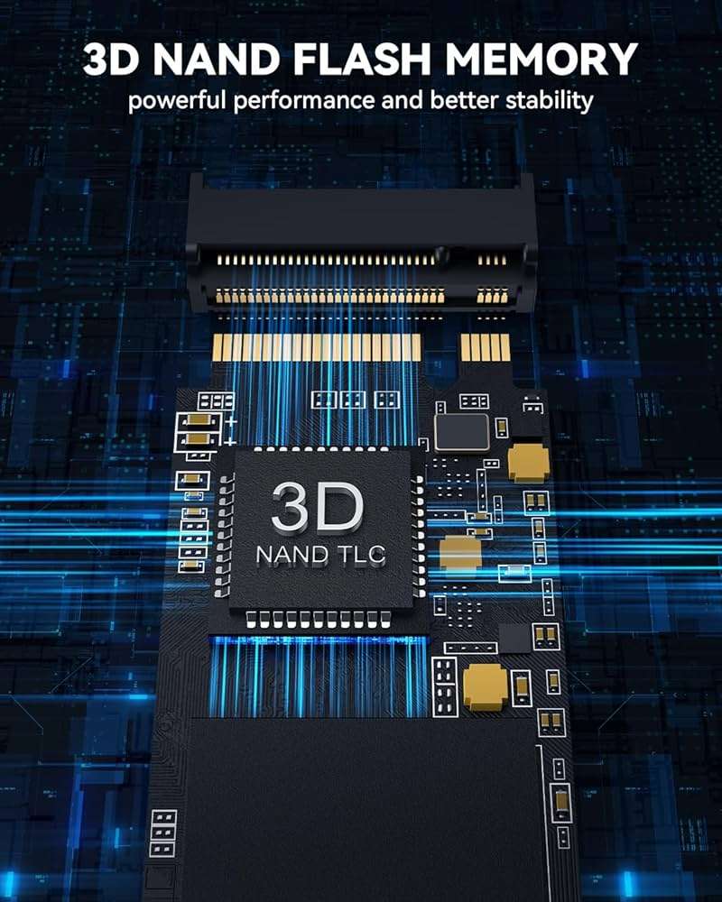 RAOYI 2TB NVMe Internal Solid State Drive M.2 2280 PCIe Gen4x4 SSD, Up to 5000MB/s, Configure SLC Cache, Storage and Memory Expansion for PS5 Laptop Desktop - Image 3