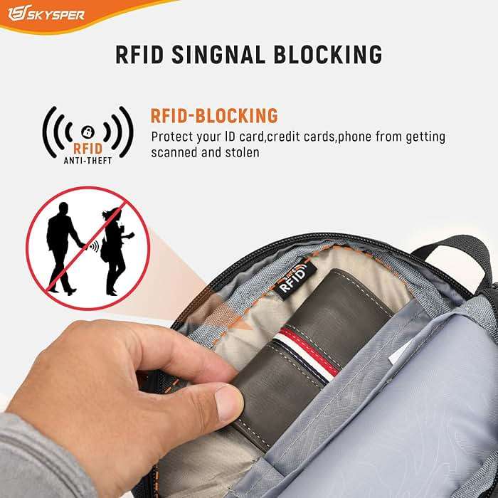 SKYSPER Small Anti Theft Crossbody Bag RFID MIni Sling Bag Travel Purse Small Shoulder Bag - Image 3