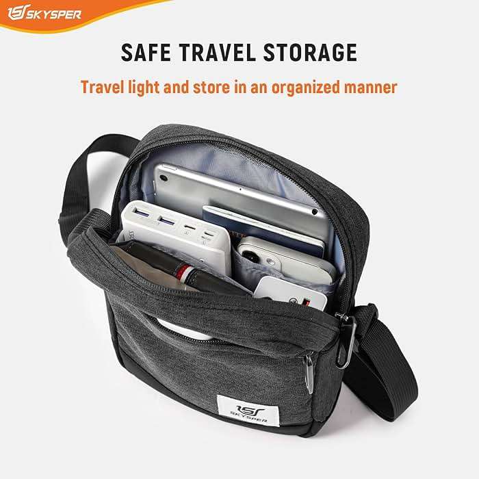 SKYSPER Small Anti Theft Crossbody Bag RFID MIni Sling Bag Travel Purse Small Shoulder Bag - Image 6