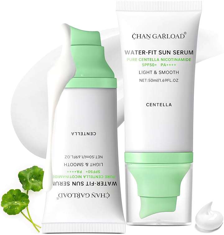 Tinted Sunscreen for Face & Body – Madagascar Centella SPF 50+, Mineral with Tinted Moisturizer, Hyaluronic Acid & Niacinamide, Lightweight Korean Skin Care Sunblock, 50ml - Image 1