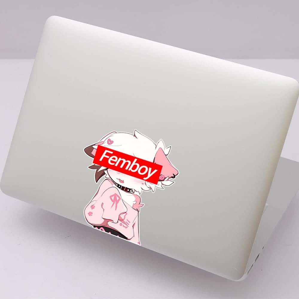 NXYRLGS 5.1" Funny Femboy Furry Creative Car Decals Windshield Vinyl Windows Laptop Fridge Luggage Motorcycle Stickers (F) - Image 4