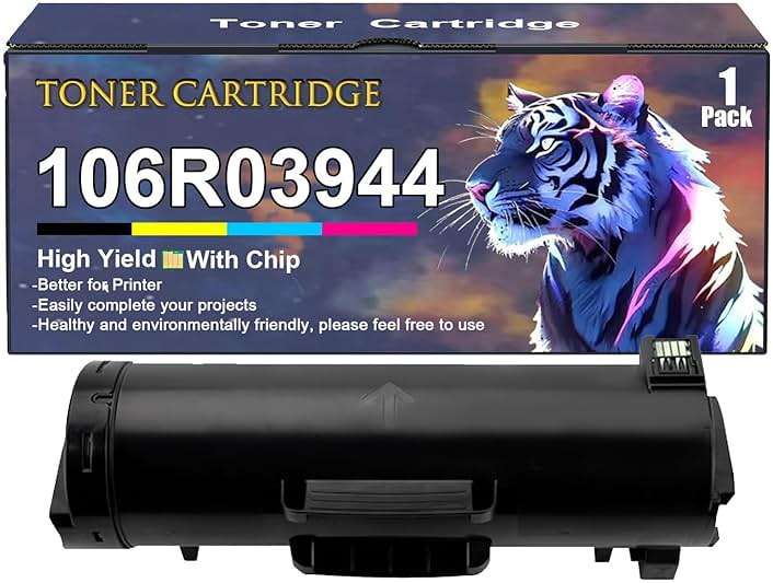SDFASA 106R03944 Toner Cartridge Compatible for Xerox 106R03944 Black Toner Cartridges High Yield Work for Xerox VersaLink B600 B610 B605 B615 Printers 1 Pack - Image 1