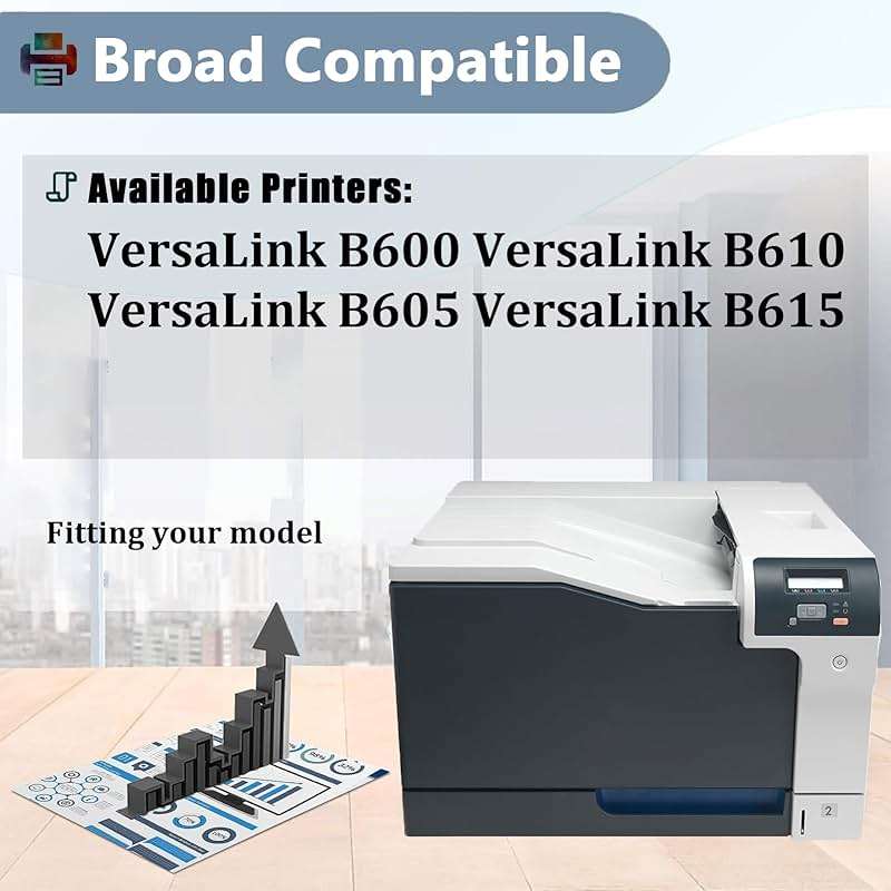 SDFASA 106R03944 Toner Cartridge Compatible for Xerox 106R03944 Black Toner Cartridges High Yield Work for Xerox VersaLink B600 B610 B605 B615 Printers 1 Pack - Image 2