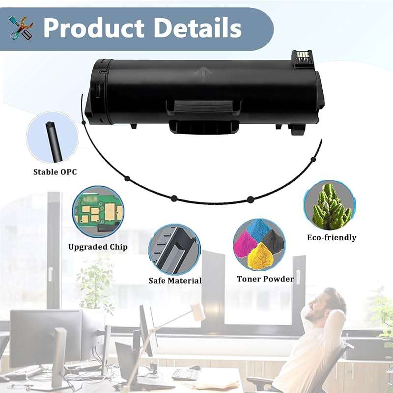 SDFASA 106R03944 Toner Cartridge Compatible for Xerox 106R03944 Black Toner Cartridges High Yield Work for Xerox VersaLink B600 B610 B605 B615 Printers 1 Pack - Image 4
