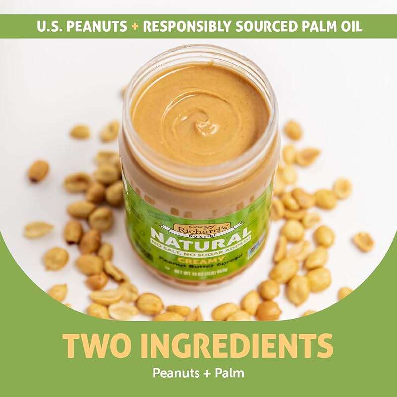 Crazy Richard's Creamy No Stir Peanut Butter with No Added Salt, Sugar, Or Preservatives (1 Pack) - Image 5