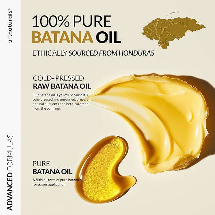 Batana Oil for Hair Growth – 4Pc Set: Raw Batana oil 4oz + 4.2oz Paste, Lash Wand & Brow Brush– Organic Dr. Sebi Inspired Products from Honduras –100% Unrefined Miracle for Scalp, Edges & Eyebrows - Image 4