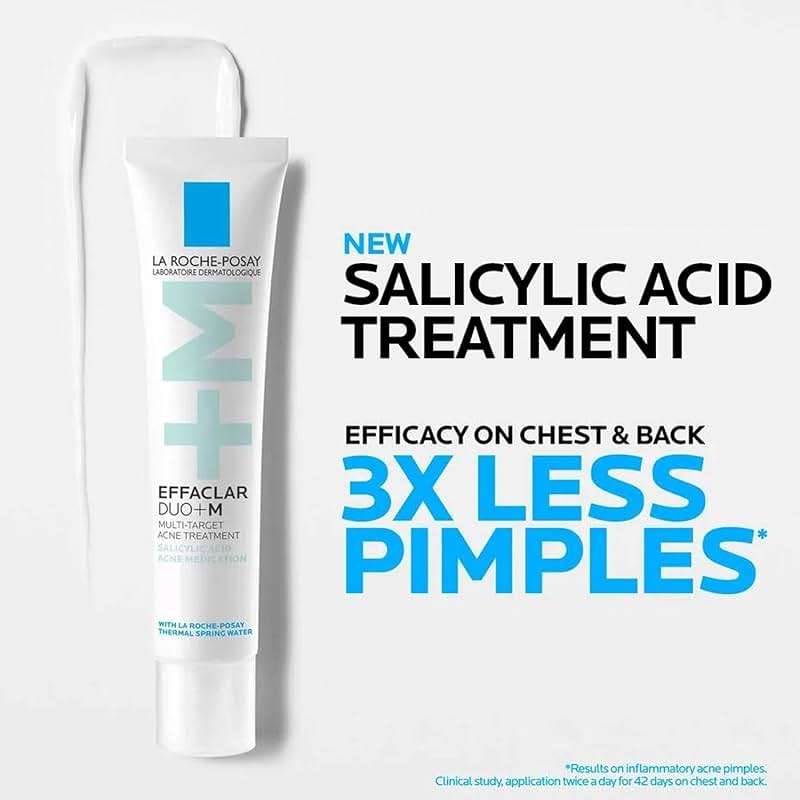 La Roche-Posay Effaclar Salicylic Acid Acne Treatment For Face, Mattifying Acne Gel Cream Spot Treatment for Blackheads, Whiteheads & Pores, Prevents New Pimples, Non-Greasy, Sensitive Skin Safe - Image 3