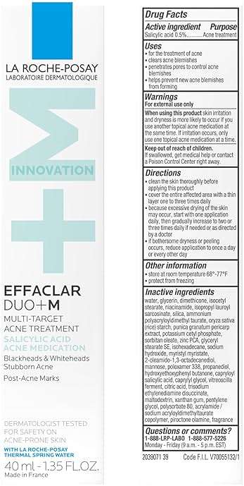 La Roche-Posay Effaclar Salicylic Acid Acne Treatment For Face, Mattifying Acne Gel Cream Spot Treatment for Blackheads, Whiteheads & Pores, Prevents New Pimples, Non-Greasy, Sensitive Skin Safe - Image 10