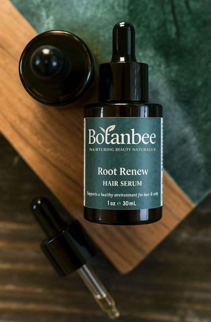Hair & Scalp Serum for Growth & Strength. Herbal Oil Infusion with Plant based Amino Acids, Rosemary, Nettle, Fenugreek. Strengthens Roots + Supports Healthy Scalp (1oz) - Root Renew by Botanbee - Image 7