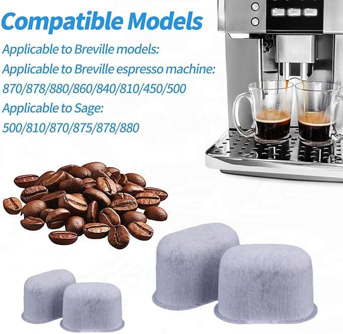 6pcs Water Filter for Breville Espresso Machine, Coffee Maker Filter Replacement Part for Breville Barista Express Accessories (Activated Carbon) - Image 7