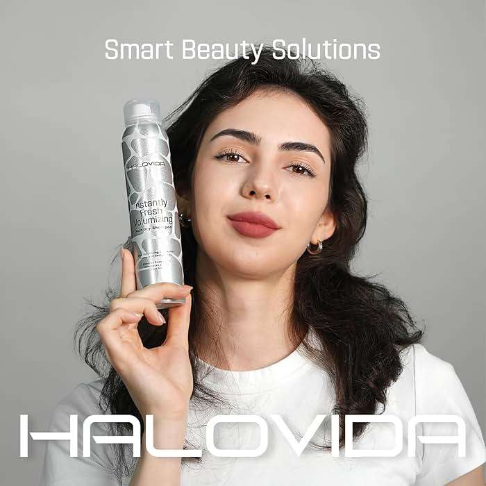 HALOVIDA Dry Shampoo for Women, Dry Scalp Shampoo Spray for Dark Hair Leaves No White Residue, Absorb Oils, Volumizing & Refresh Hair for 72 Hours, 5.07 Fl Oz (Pack of 2) - Image 2