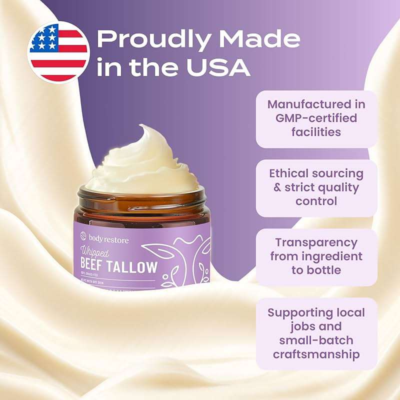 Body Restore Whipped Beef Tallow Balm – Fathers Day Gift for Dad from Daughter Son Wife, Grass Fed Face & Body Moisturizer, Birthday Gifts for Men, Self Care Spa Gifts – Lavender - Image 7