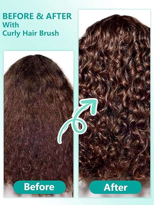 Curly Hair Brush Curl Defining Brush for Detangling Shaping and Defining Curls for Women, Men, Wet & Dry Hair (Green) - Image 6