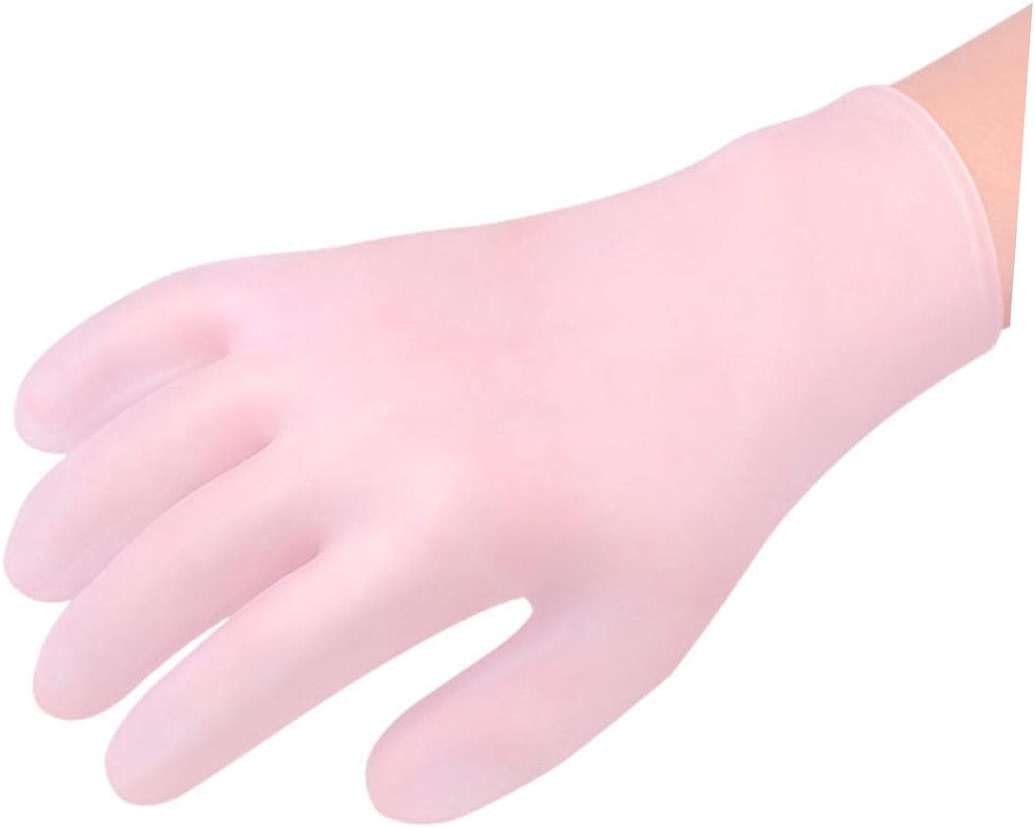 PartyKindom 2 Pairs Moisturizing Exfoliating Gloves for Women Anti-Dry Hand Care Soft Cotton for Overnight Use Effective for Cracked Skin - Image 8