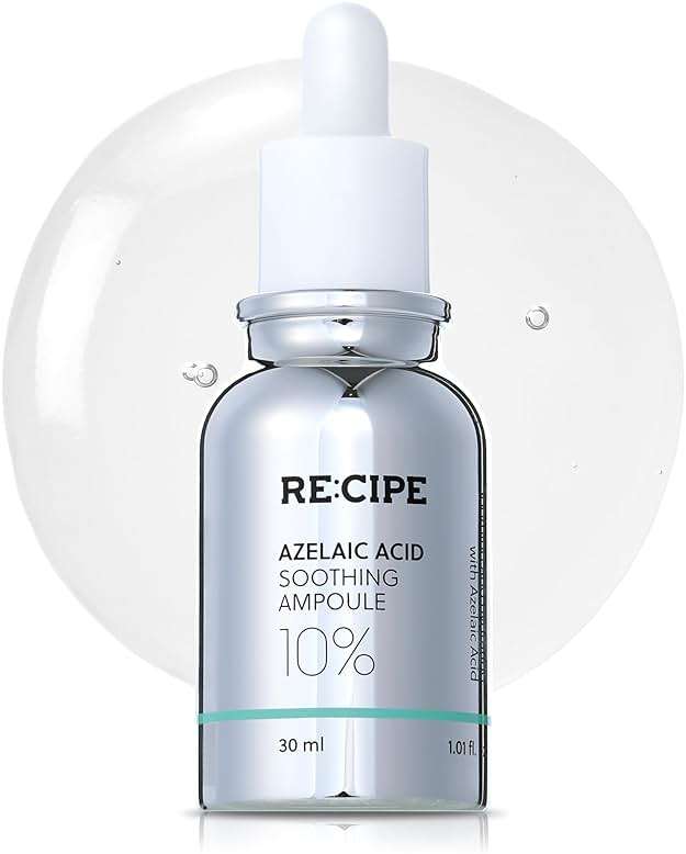 RECIPE Azelaic Acid 10 Soothing Ampoule - Soothing Serum, Facial Serum for Sensitive skin - Korean Skincare for Mild Breakouts (1.01 fl oz) - Image 1