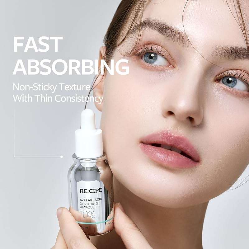 RECIPE Azelaic Acid 10 Soothing Ampoule - Soothing Serum, Facial Serum for Sensitive skin - Korean Skincare for Mild Breakouts (1.01 fl oz) - Image 5